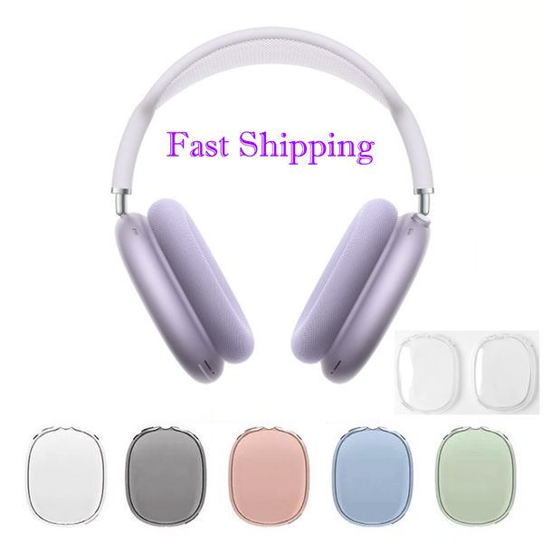 For Airpods Max bluetooth Headphone Accessories airpodspro max Transparent TPU Silicone Waterproof Protective case AirPod Max Headphones cover TPU Case