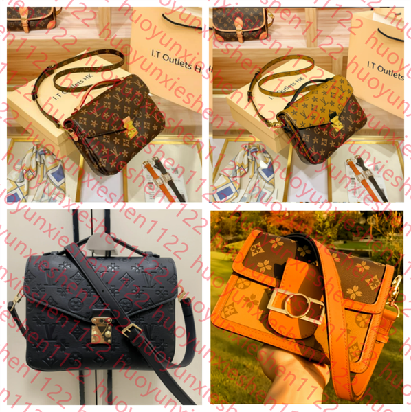 luxurys designers crossbody bag pochette metis Women handbag messenger bags oxidizing leather elegant shoulder bags Purse Crossbody bags M44875 M41487