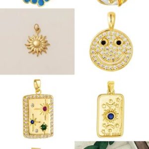 In Stock New Stlye Multiple 2025 Stainless Steel Zircon Pearl Sunflower Pendant Personality Exaggeration Trend Necklace Attachment Wholesale