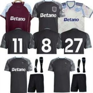 25 26 McGINN #7 Soccer Jerseys RASHFORD#9 ROGERS TIELEMANS WATKINS#11 football shirts 150-Year Anniversary jersey villashirts man kids kits