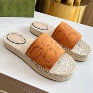 Premium Quality Women Sandals Thick Soled Female Slippers EUR 35-42 Woven Embroidered Style 26834