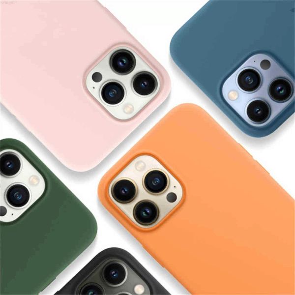 Silicone liquid magnetic phone case for iPhone 16 15 Pro Max 14 Plus, compatible with magnetic phone cases