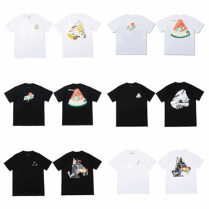 designer tshirt fashionmens tshirts Short Sleeves big P triangle graffiti print trendy Loose palaces t shirt High Street graphic tee palaceness shirt asian size