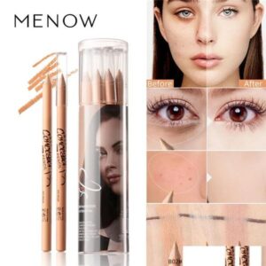 Concealer 12Pcs/Set Menow Pen P137 Wooden Handle Soft Cream Brighten Beige Natural Color Waterproof Face Contour Drop Delivery Health Dhnw6