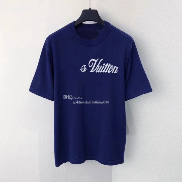 High end luxury Tshirt Knitwear summer fashion Mens Womens Designers T Shirts Sleeve Tops Luxurys Letter Tshirts Clothing Short Sleeved BFG2412037