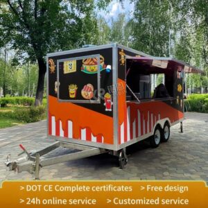 High Quality Customizable Mobile Food Truck Mobile Trailer Catering Truck for Sale Europe Standard