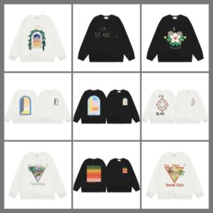 Designer Cotton Hoodless Sweatshirt For Men Graphic Cartoon Print Loose Tops Round Neck Comfort High Quality Hoodies