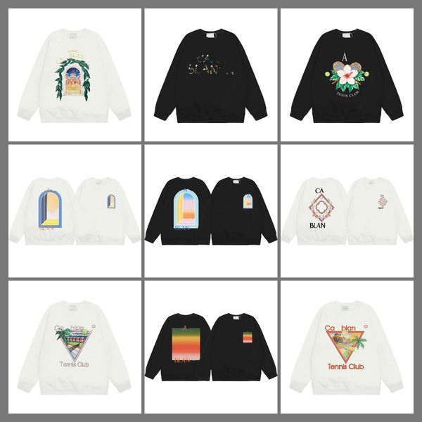 Designer Cotton Hoodless Sweatshirt For Men Graphic Cartoon Print Loose Tops Round Neck Comfort High Quality Hoodies