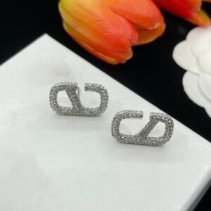 Fashion Designer Luxury Brand Earrings 18K Gold Plated High Quality Stud Brand Crystal Rhinestone Earring for Women Jewelry Wedding Gift Box