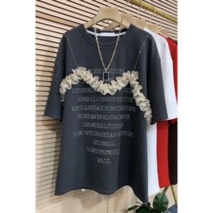 Chic Ladies' Crochet Edge Blouse Featuring Rhinestone Accents Ideal for Warm Weather