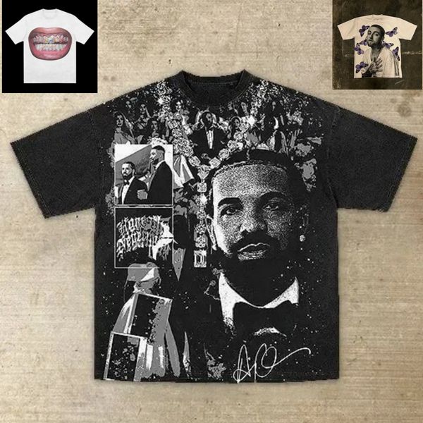 Men's T-Shirts Y2k instrument printed T-shirt for men's summer Harajuku streetwear classic cotton casual short sleeved men's clothing