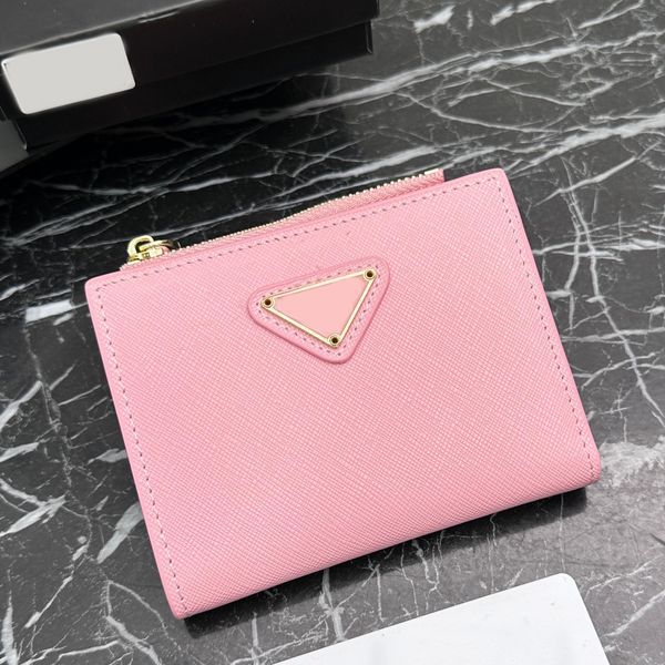 Card Wallets Designer Women Card Holder Luxury Photo Holder High Quality Leather Interior Slot Pocket Zipper Poucht Short Wallet Cardholder Coin Purse Women Wallet