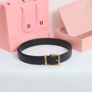 Fashion Genuine Leather Belts for Women Men Casual Letter Belt Width 3.5 CM Needle Buckle Outdoor Accessories
