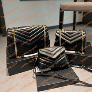 Luxury Designer Bag Shoulder Bags Woman Cross Body Bags Designers Purses Handbag High Quality Sheepskin Gold Chain Flap fashion lady Black Luxurys Handbags 3sizes A