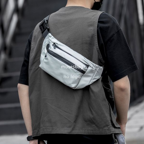New high quality manufacturers promote men's single shoulder crossbody bag fashion brand travel bag zipper waterproof men's chest bag