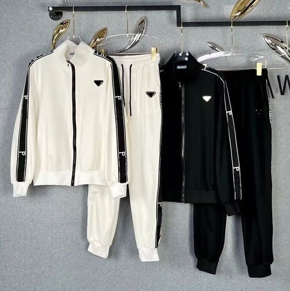 designer tech fleece womens tracksuit zipper jackets and sport pants sets female letter tracksuits jogger leisure trousers track suit