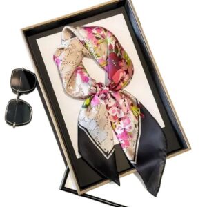 Luxury Silk Handbags for Ladies: Versatile Gradient Color Scarves + Stylish Headbands (70×70 cm)