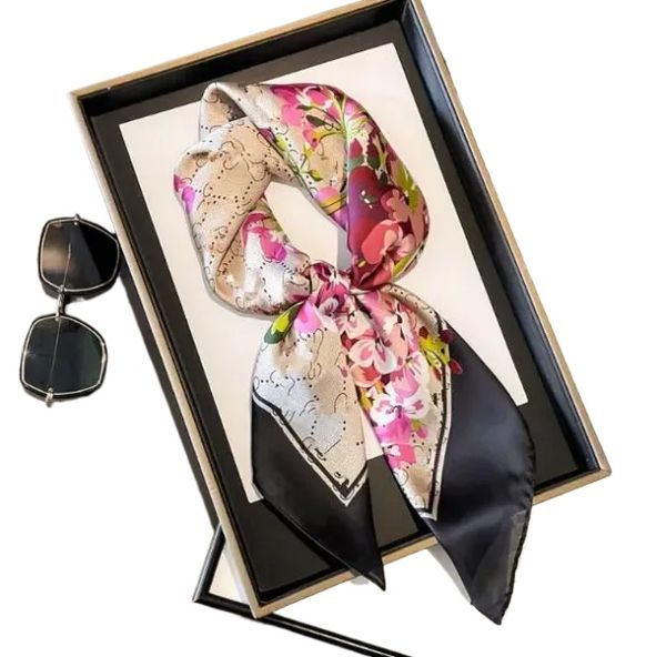 Luxury Silk Handbags for Ladies: Versatile Gradient Color Scarves + Stylish Headbands (70x70 cm)