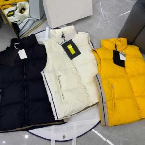 23AW Mens Vests Women Jacket Parkas Down Coat Fashion Short Vest Style Slim Outfit Windbreaker Pocket Lady Warm Coats S-2XL