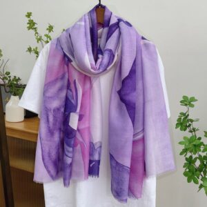 European and American style cotton and linen scarf –81429