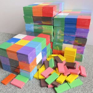 Domino Toy Wooden Building Block Set Childrens Early Education Standard Competition Diy Brick 1000pcs Wholesale