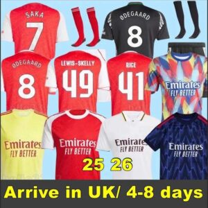 25 26 CALAFIORI soccer jerseys RICE SAKA STERLING Fans Player J.TIMBER MARTINELLI RUSSO 2025 2026 football shirt Men ODEGAARD SAMBI FABIO VIEIRA SALIBA HAVERTZ