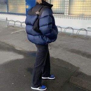 (Not Maternity Clothing) Winter Women Down Down Jacket Outerwear Coats Loose Luxury Black Puffer Jackets Classic Casual High Quality Plus Size 2XL