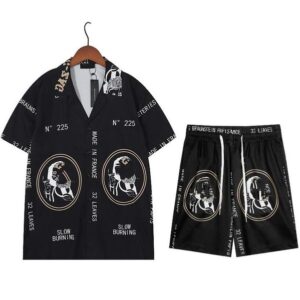 tees mens shirts womens t shirt Hawaiian shirts designer tshirt mens T-shirt Fashion ral Print Button Down Bowg Casual Shirts Mens Summer beach Shirt asian size m-3xl