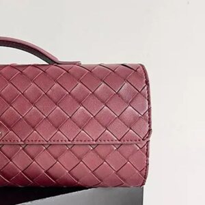 10A clutch evening bag crochet intreccio weave lambskin handbag genuine leather crocodile cross body women lady bag designer bag long style