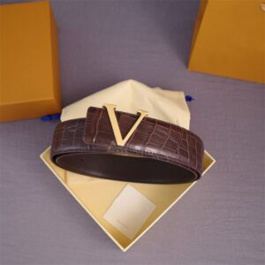 Luxury Designer Belt Triomphe Belts Cintura Men Belt Alligator Letter Gold Buckle Good Quality Women Belts