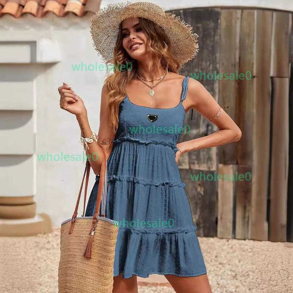 Basic & Casual Dresses designer Dress new sexy beach vacation dress jacquard polka dot suspender short skirt for women 6TDV A2U4 0b