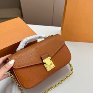 Mini Messenger Bag Metis Women Fashion Embossed Satchels Shoulder Bags Handbag Genuine Leather Chains Flap Crossbody Bags Tote Luxury Designer Bag Purse Wallet