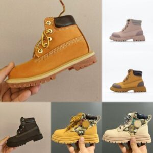 Kids children Boots Chestnut Fur Slides Sheepskin Shearling Mules Womens Men Boys Girls Ultra Mini Platform Boot Slip-on Shoes Suede Fall Winter Boots