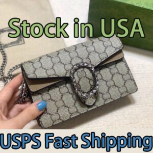 US warehouse Luxury Mini Shoulder Bags Designer chain bag vintage patent leather Womens Handbag Hobo Fashion Underarm Armpit Cross Body bag Clutch Bags wallets