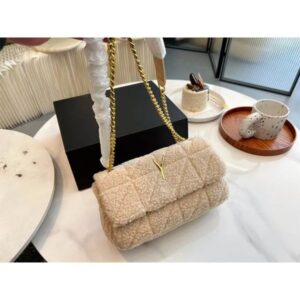 Fashion lamb wool handbag Lady chain bag one shoulder underarm envelope bags new autumn winter collection BFG2412175