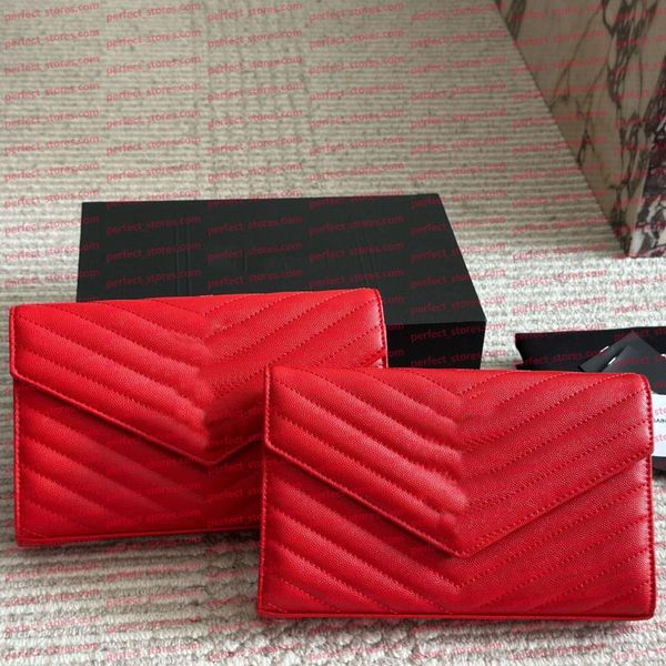 Designer Bag Luxury Shoulder Chain Bag Black Clutch Classic Leather Crossbody Bag Women's Flip Bag