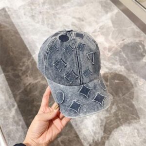 Fashion Denim Ball Caps for Women Designer Men's Summer Causal Cap Classic Print Hat Adjustable