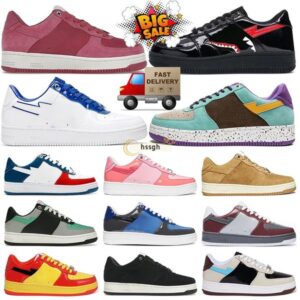 2024 New Designer low shoes sneakers Men Women Casual Shoes Leather Black and White Blue Mens and Womens Outdoor Shark Sports Running Shoes