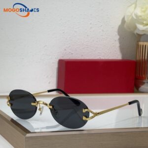 Designer cardi Classic CT New Wooden Pattern Leopard Head Sunglasses for Women and Men with Double Beam Cut Edge Sun Protection Including with and box