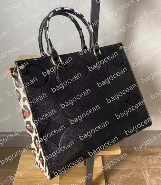 Designer Bag On the go Embossed Flower Large Capacity GM MM Tote Bag Fashion Sac Femme Shoulder Bags Women Handbag Handle Lady The Tote Bag Luxurys Female