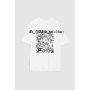 Fashion Trend Casual Short Sleeve Bing Tshirt Tops Clothes Designer Women T Shirt Pullover Cotton Classic Alphabet Print Fried Snowflake Wash Water Beach Tee e23