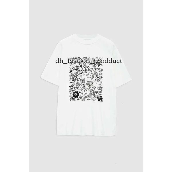 Fashion Trend Casual Short Sleeve Bing Tshirt Tops Clothes Designer Women T Shirt Pullover Cotton Classic Alphabet Print Fried Snowflake Wash Water Beach Tee e23