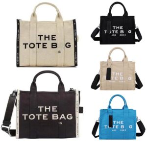 Marc Casual Mini Canvas Shoulder Bag the Tote Bag Luxury Handbags Totes Women Fashion Luxuries Cross Body Canvas Large Capacity Classic Tote Bag Shopping Bag