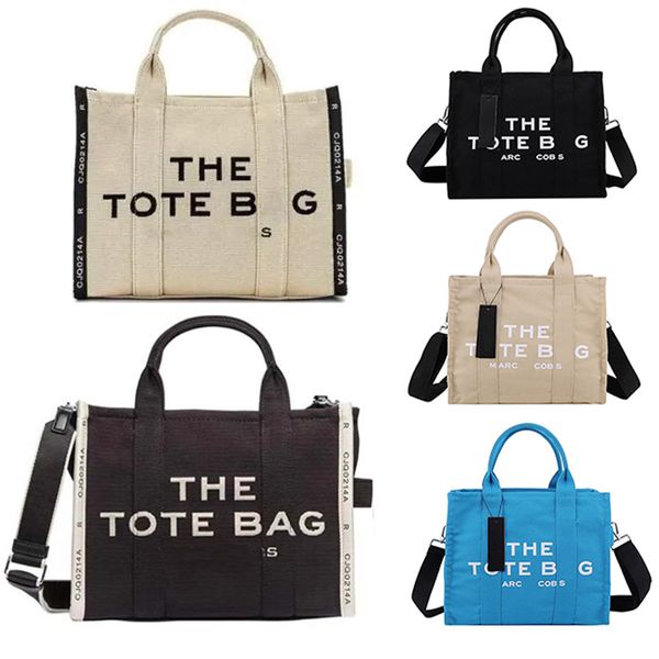 Marc Casual Mini Canvas Shoulder Bag the Tote Bag Luxury Handbags Totes Women Fashion Luxuries Cross Body Canvas Large Capacity Classic Tote Bag Shopping Bag