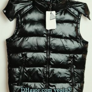 Men Black Down Vest Designer White Duck Padded Jacket Thick Fluffy Winter Outerwear Parkas with NFC Scanning Couple Plus Size Style Down Jacket Puffy Jacket