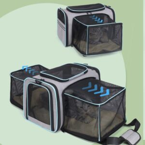 Beni Pet Breathable Double Shoulder Cat & Dog Travel Bags with Side Opening – Portable Pet Carrier