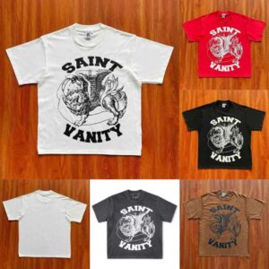 Mens T-Shirts Summer High Quality Cotton SAINT VANITY Tshirts Vintage tter Print Round Neck Short Seve Tops Casual Men Women T Shirts designer tshirt asian size