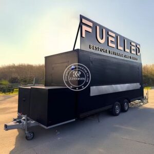 Mobile Coffee Food Cart Truck BBQ Ice Cream Food Trailer Restaurant Fully Equipped Street Restaurant Catering Fast Food Trailer For Sale