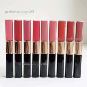 Lipstick lip gloss lip balm Brand Lipstick 4.5ml+3.5ml Le Rouge Duo Ultra Tenue 9 Colours kup Lip Gloss Long Lasting High Quality Free Ship