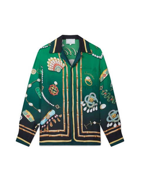 mens shirts silk tshirts designer Silk Shirts Print Hawaii shirts Casual Loose Men And Women Button Up Short Sleeve Shirt beachshirts asian size